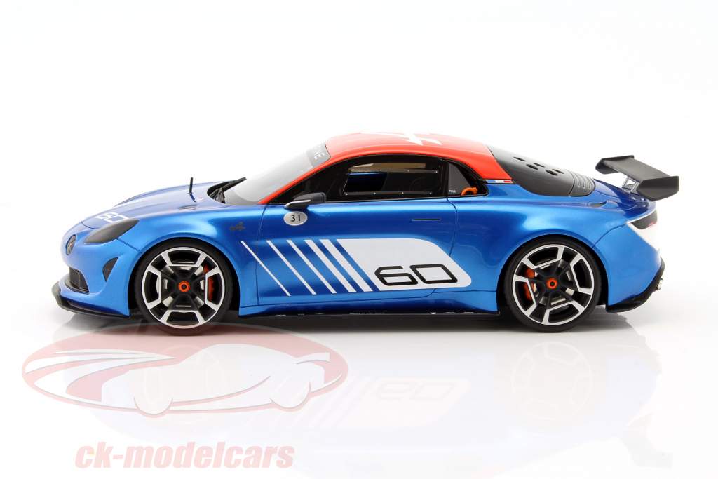 Alpine A120 Celebration Dieppe #60 Год постройки 2016 синий / белый / красный 1:18 OttOmobile