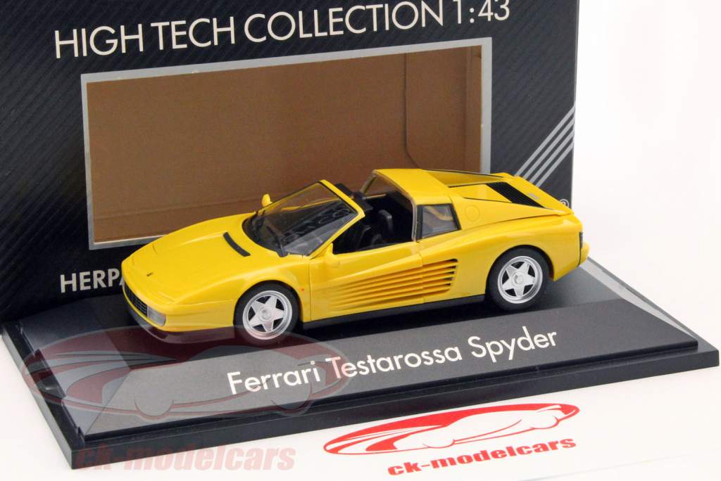 Ferrari Testarossa Spyder Год постройки 1984-1996 желтый 1:43 Herpa
