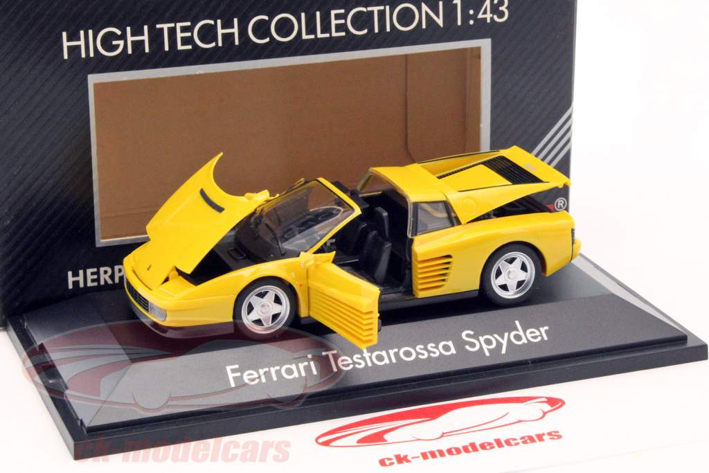 Ferrari Testarossa Spyder Год постройки 1984-1996 желтый 1:43 Herpa