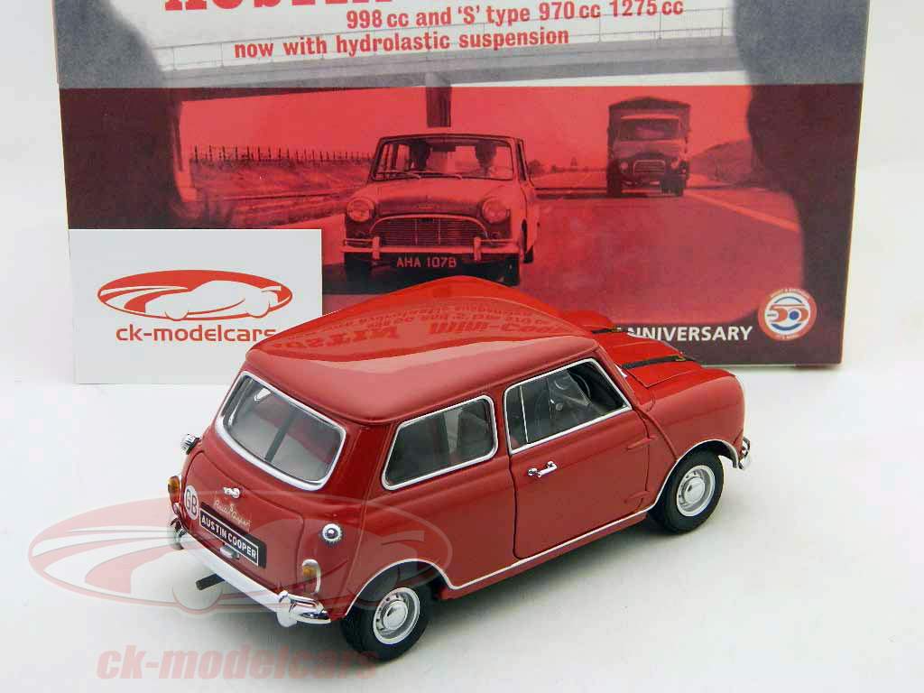 Austin Mini Cooper S MK1 rouge / bleu Kyosho 1:18