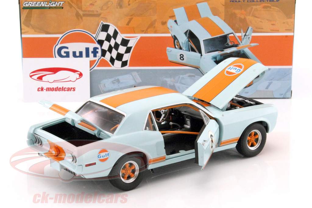Ford Mustang Coupe année de construction 1967 Gulf Version 1:18 Greenlight