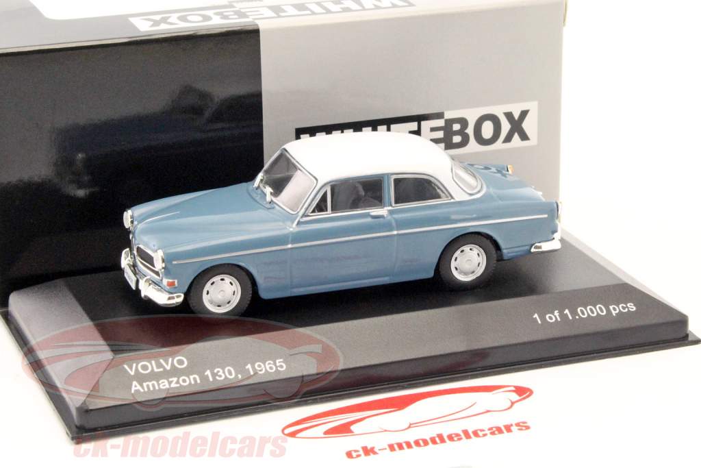 Volvo Amazon 130 année de construction 1965 bleu clair / blanc 1:43 WhiteBox