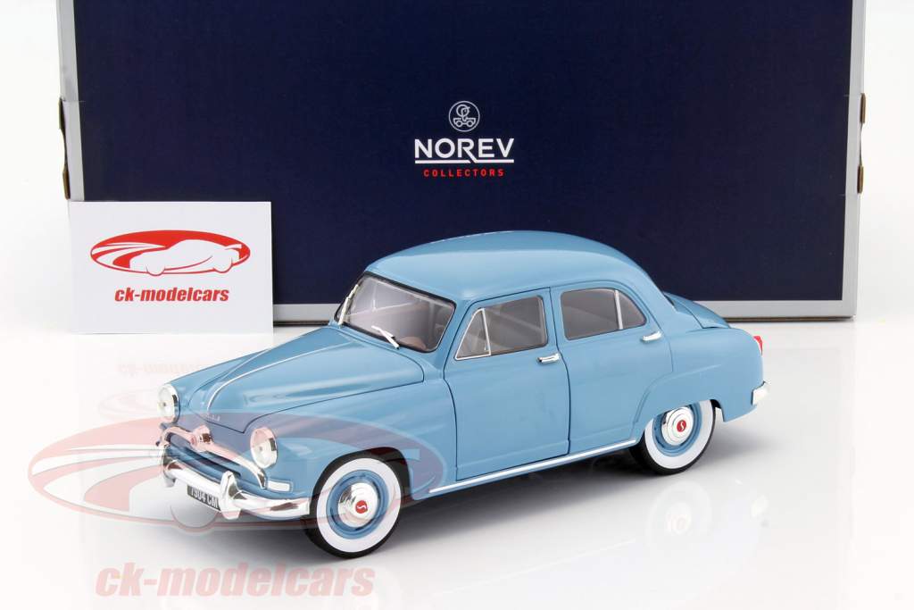 Simca 9 Aronde année de construction 1954 bleu clair 1:18 Norev