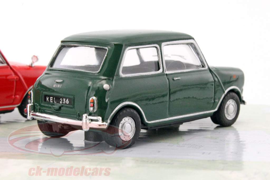 3，汽车 集 Mini Cooper 绿 / 红 / 蓝 1:43 Cararama