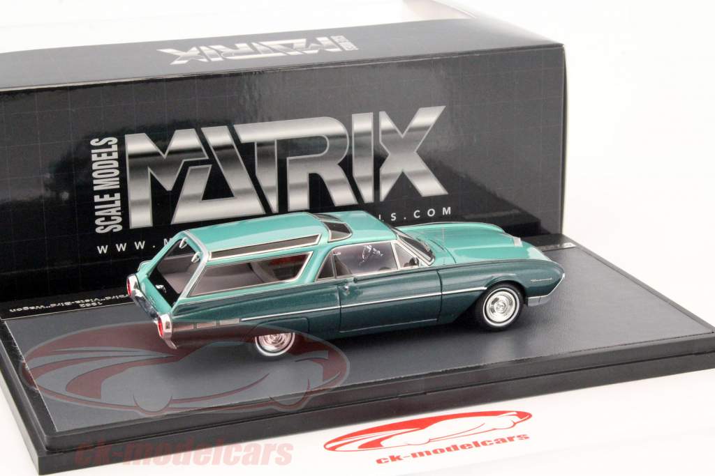 Ford Thunderbird Wagon année de construction 1962 vert 1:43 Matrix