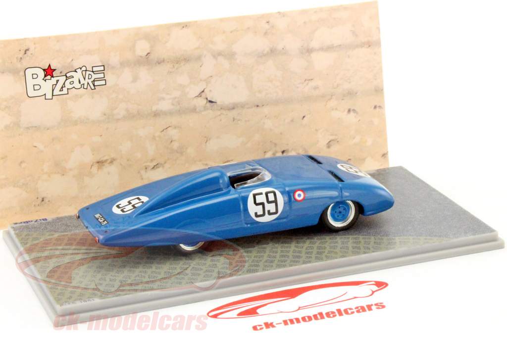 Panhard X88 #59 24h LeMans 1954 Beaulieux, Cotton 1:43 Spark Bizarre