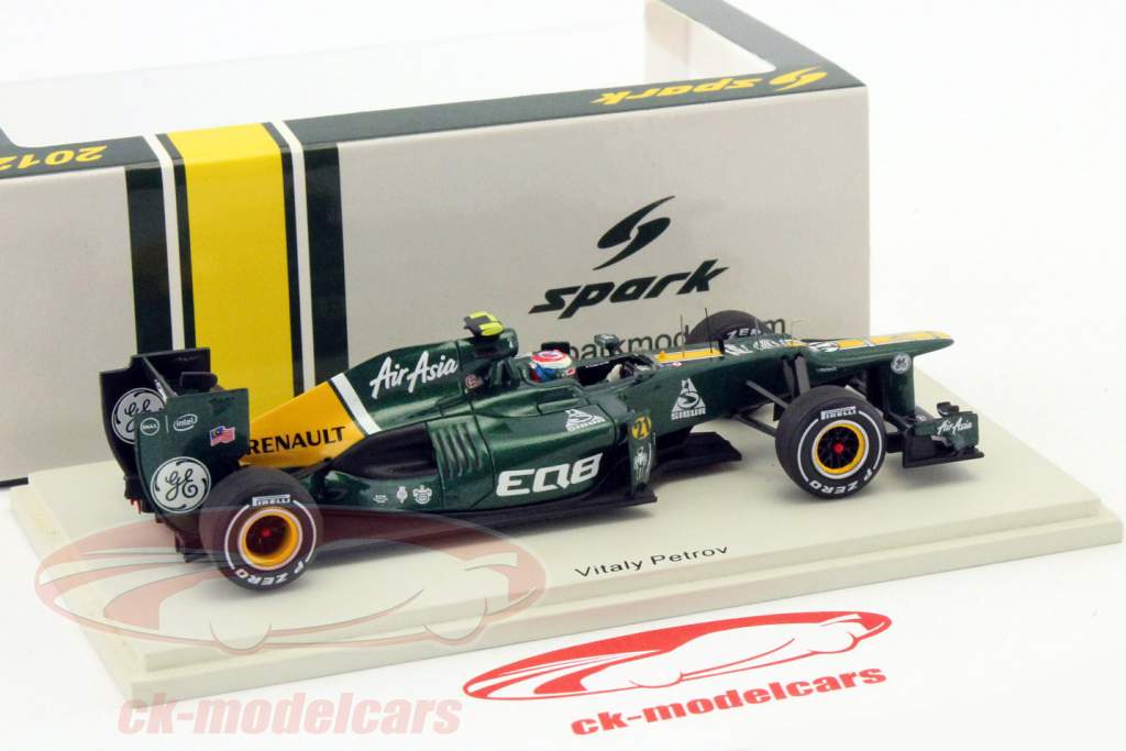 V.ペトロフケーターハムCT01＃21フォーミュラ1マレーシアGP 2012 1:43スパーク