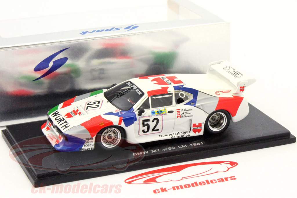 BMW M1＃52スレール、Quester 24時間ルマン1981 1時43スパーク