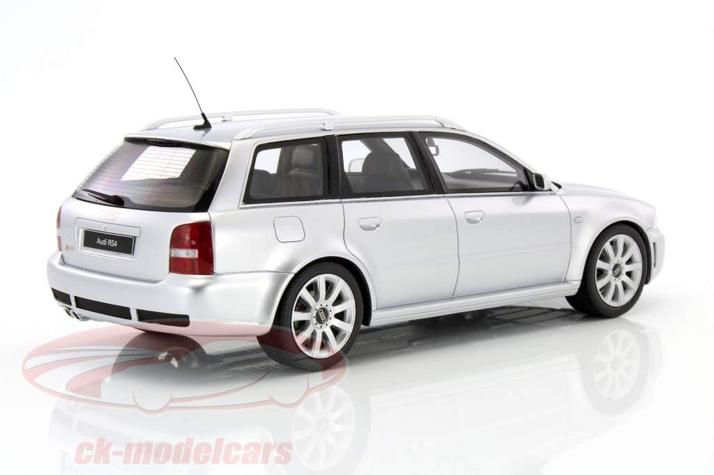 Audi RS4 B5 year 2000 silver 1:18 OttOmobile