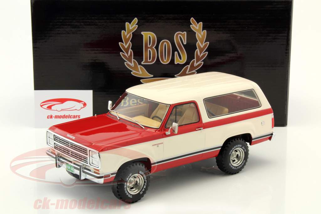 Dodge Ramcharger vermelho / branco 1:18 BoS-Models
