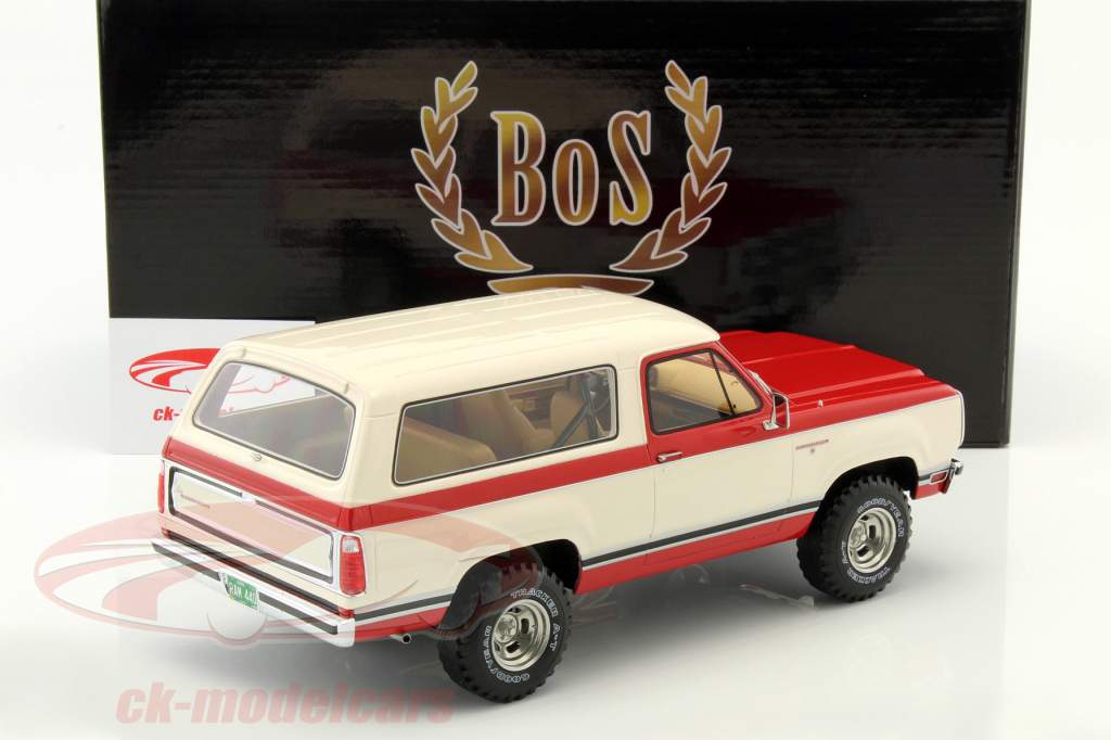 Dodge Ramcharger vermelho / branco 1:18 BoS-Models