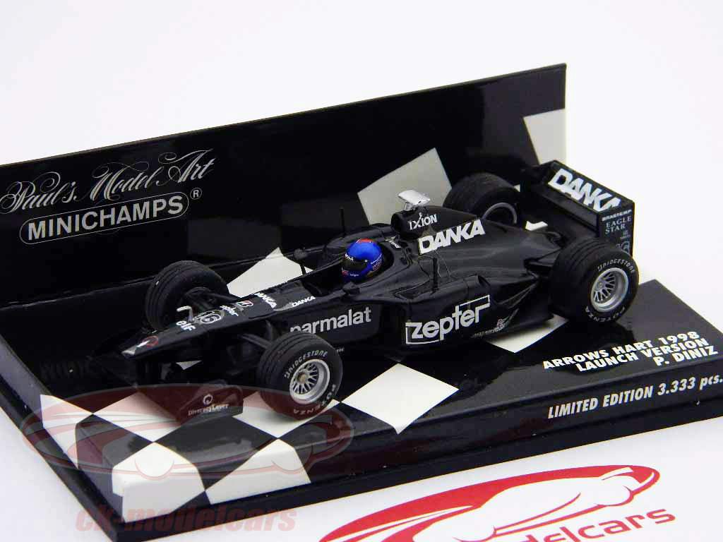 P. Diniz Arrows Hart Launch Version formula one 1998 1:43 Minichamps