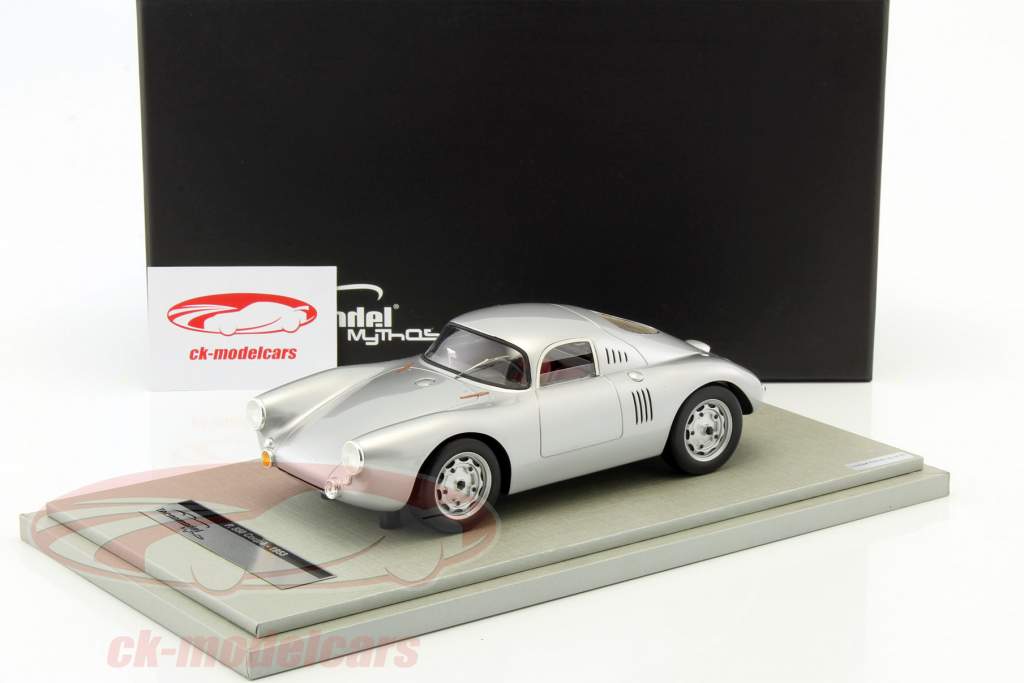 Porsche 550 Coupe Press version 1953 silver 1:18 Tecnomodel