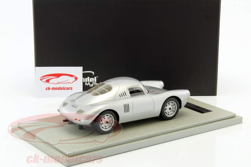 Porsche 550 Coupe Press version 1953 silver 1:18 Tecnomodel