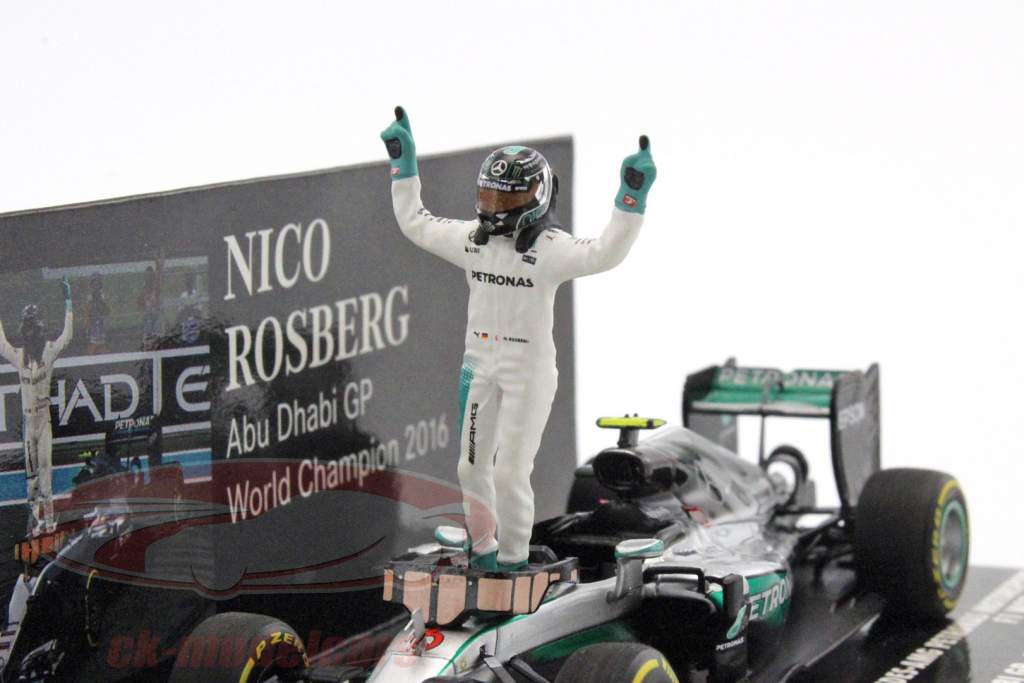 Minichamps 1:43 Nico Rosberg Mercedes F1 W07 Hybrid #6 Abu