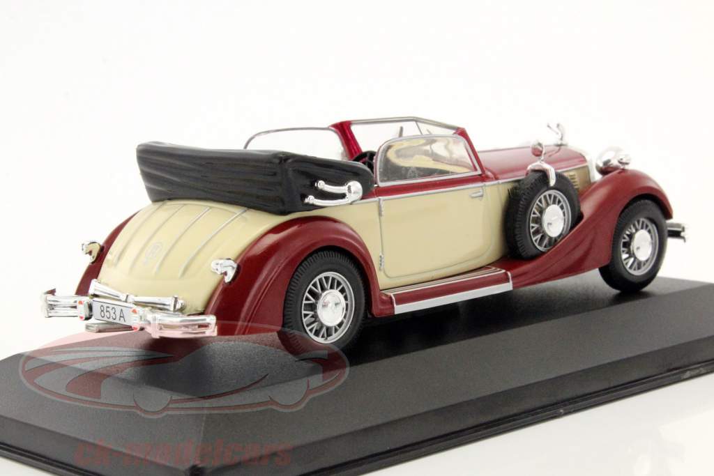 Horch 853A кабриолет фиолетовый / бежевый 1:43 WhiteBox