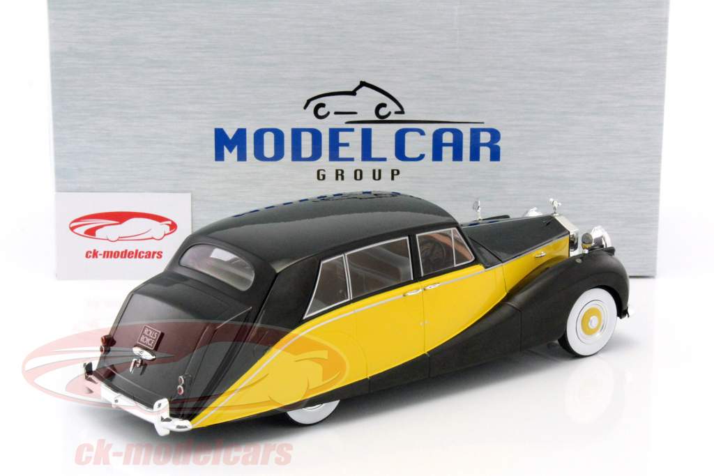 Rolls Royce Silver Wraith Empress by Hooper черный / желтый 1:18 Model Car Group
