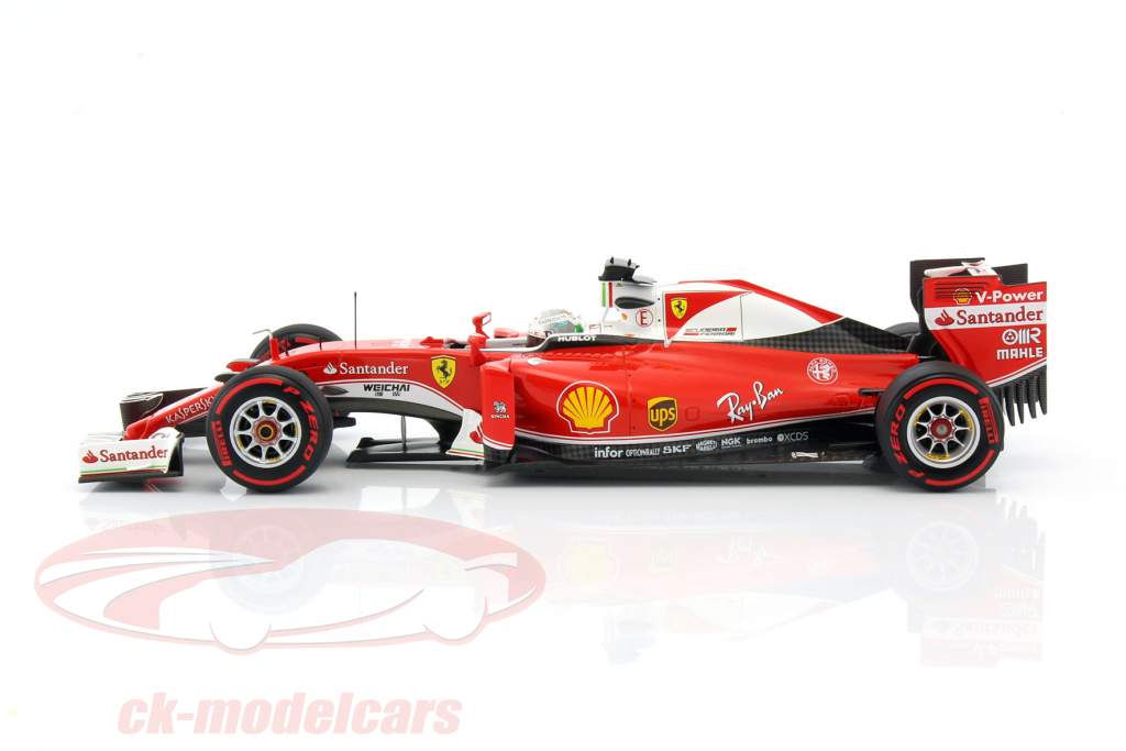 Sebastian Vettel Ferrari SF16-H #5 GP Italy formula 1 2016 1:18 BBR