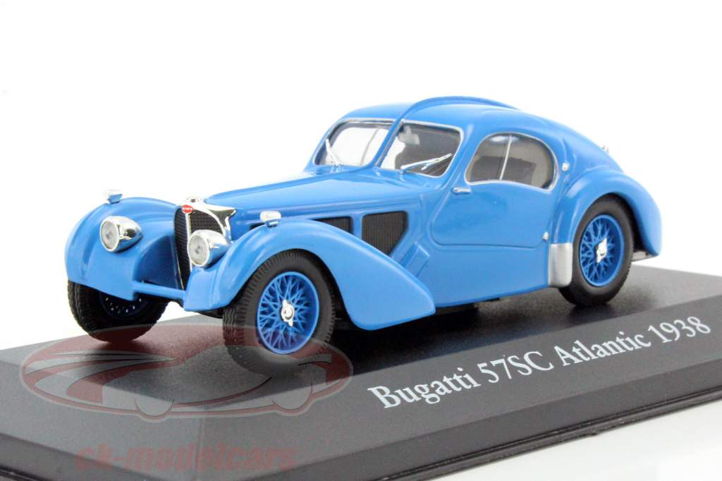 Bugatti 57SC Atlantic year 1938 blue 1:43 Atlas
