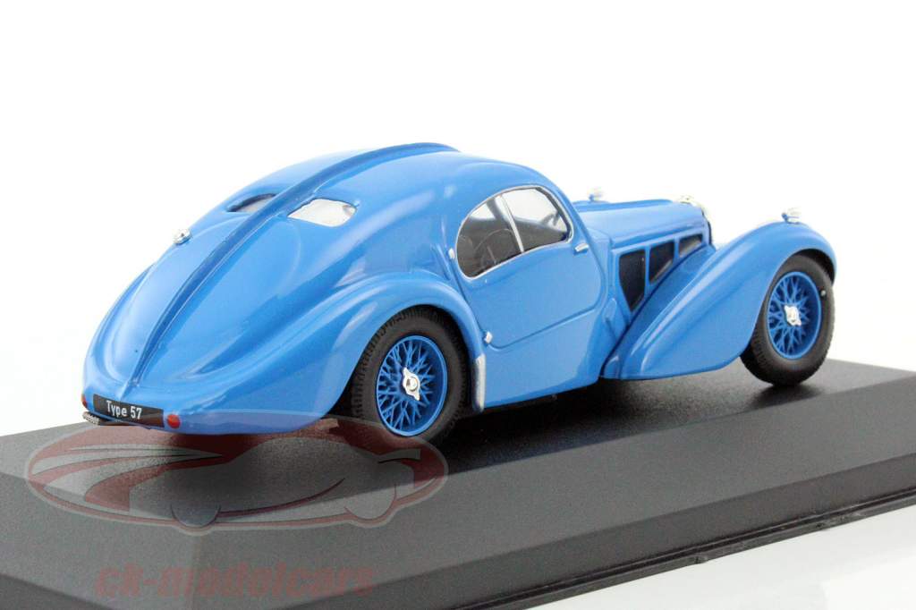 Bugatti 57SC Atlantic année de construction 1938 bleu 1:43 Atlas