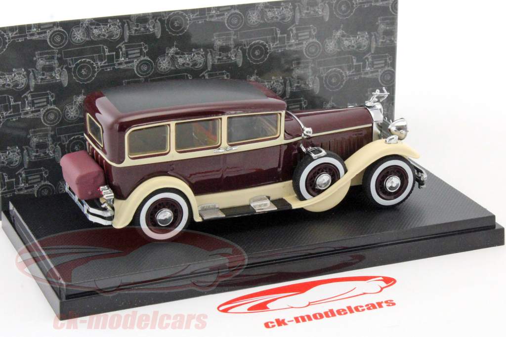 Pierce Arrow Model 133 Construction year 1929 ruby red / beige 1:43 Dongguan