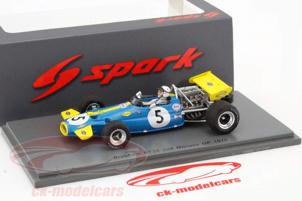 Jack Brabham Brabham BT33 #5 2nd monaco GP formula 1 1970 1:43 Spark
