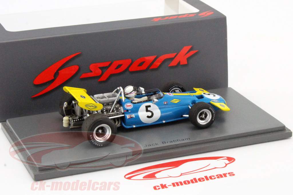 Jack Brabham Brabham BT33 #5 2e Monaco GP formule 1 1970 1:43 Spark
