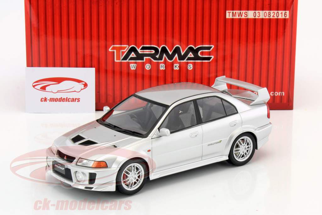 Mitsubishi Lancer Evolution V GSR 築 1998 銀 1:18 Tarmac Works