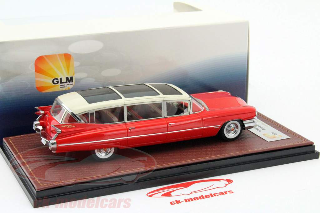 Cadillac Superior Broadmoor Skyview Opførselsår 1959 rød / hvid 1:43 GLM