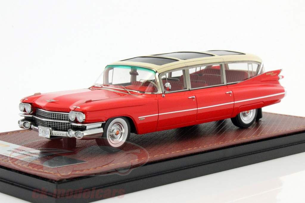 Cadillac Superior Broadmoor Skyview Opførselsår 1959 rød / hvid 1:43 GLM