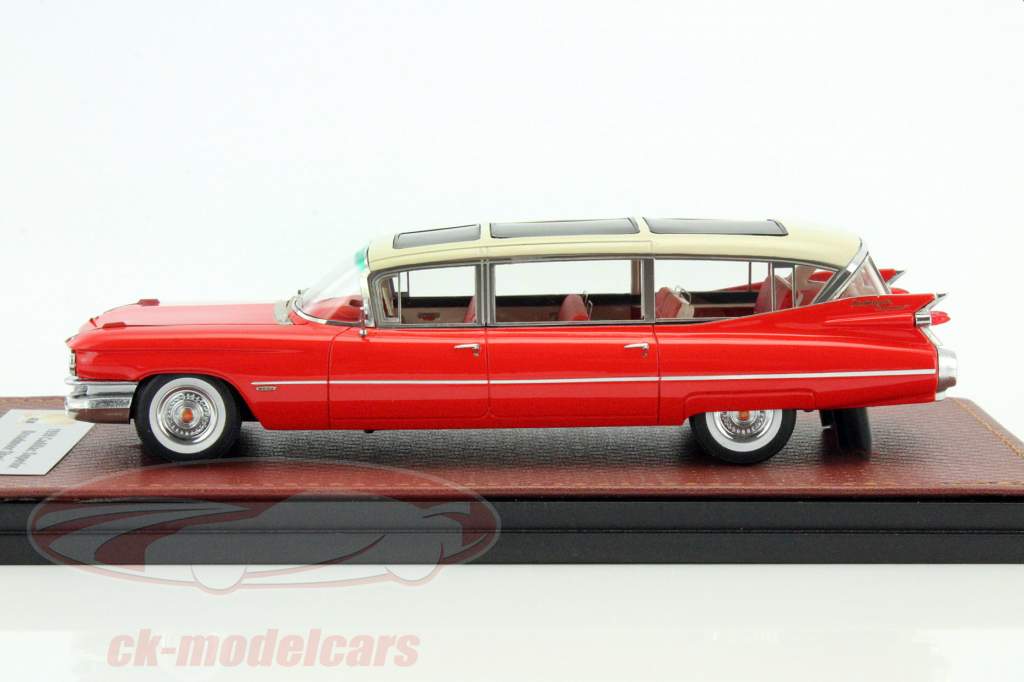 Cadillac Superior Broadmoor Skyview Opførselsår 1959 rød / hvid 1:43 GLM