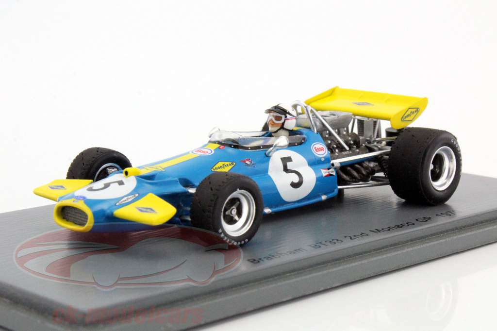 Jack Brabham Brabham BT33 #5 2nd monaco GP formula 1 1970 1:43 Spark