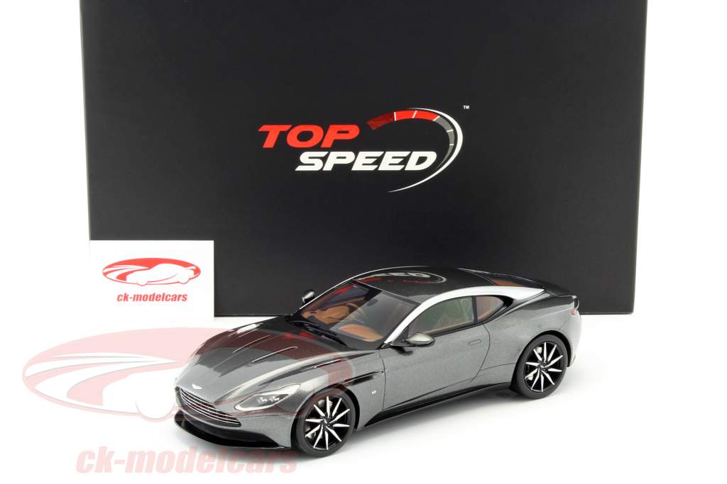 Aston Martin DB11 ano de construção 2017 magnetic prata 1:18 TrueScale