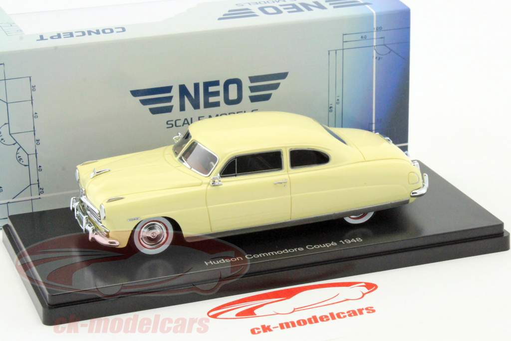 Hudson Commodore クーペ 築 1948 ライトベージュ 1:43 Neo