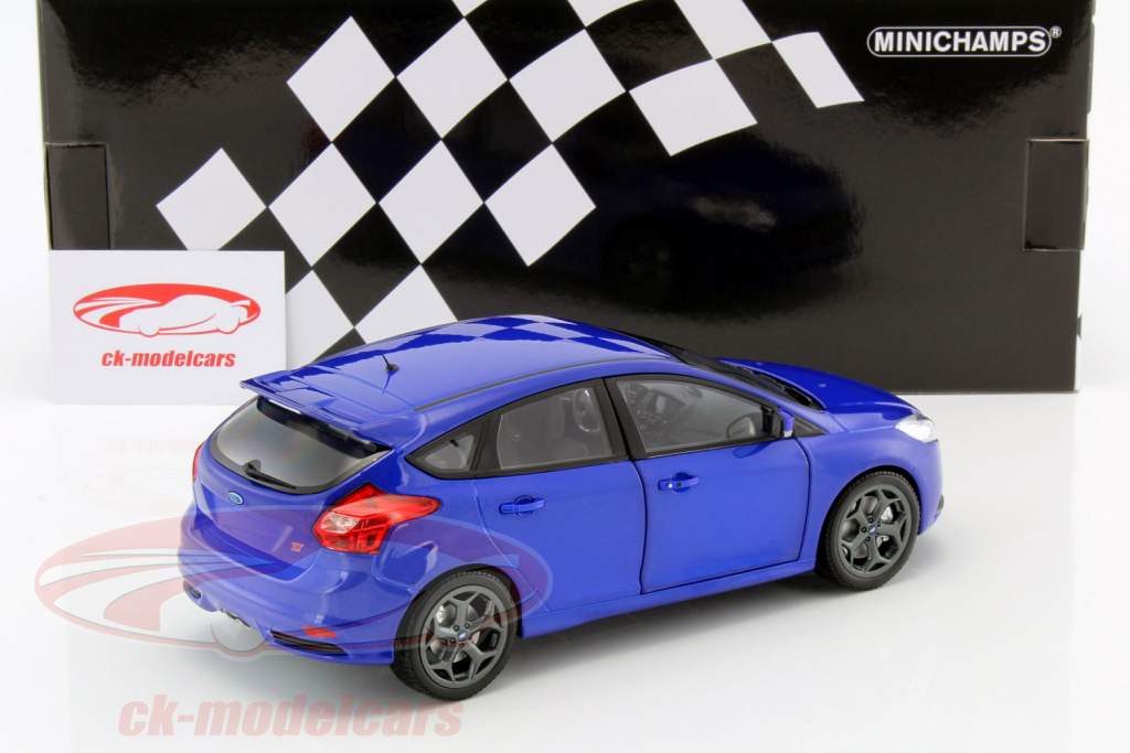 Ford Focus ST Année 2011 bleu 1:18 Minichamps