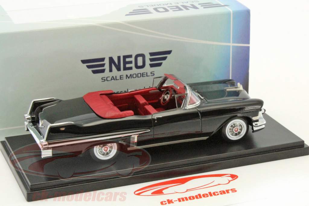 Cadillac Series 62 conversível ano de construção 1957 preto 1:43 Neo