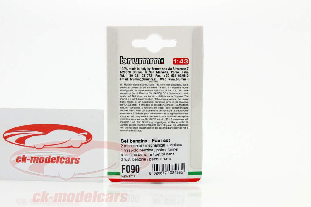 汽油组: 2 机械师   Zubehör 1:43 Brumm