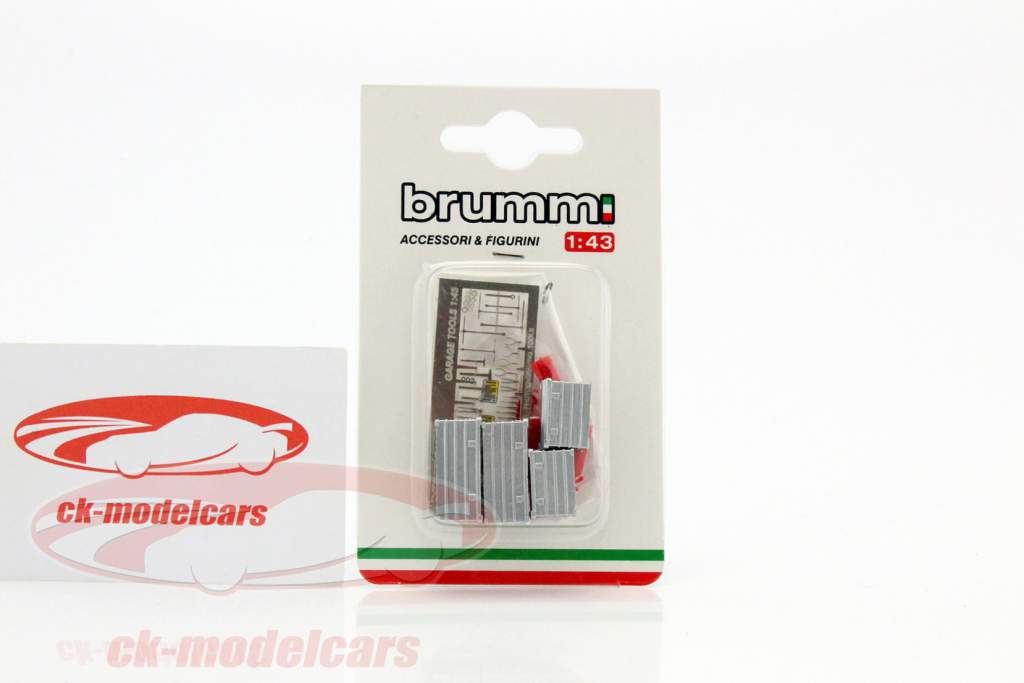 conjunto caixas de ferramentas e extintor 1:43 Brumm