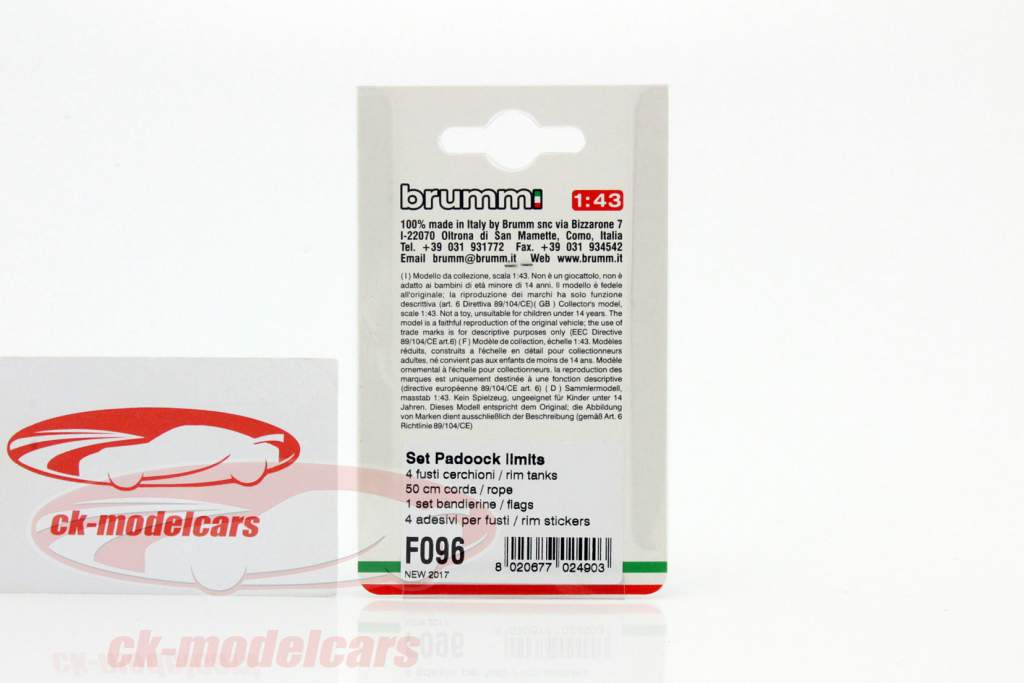 Set rim tanks 1:43 Brumm