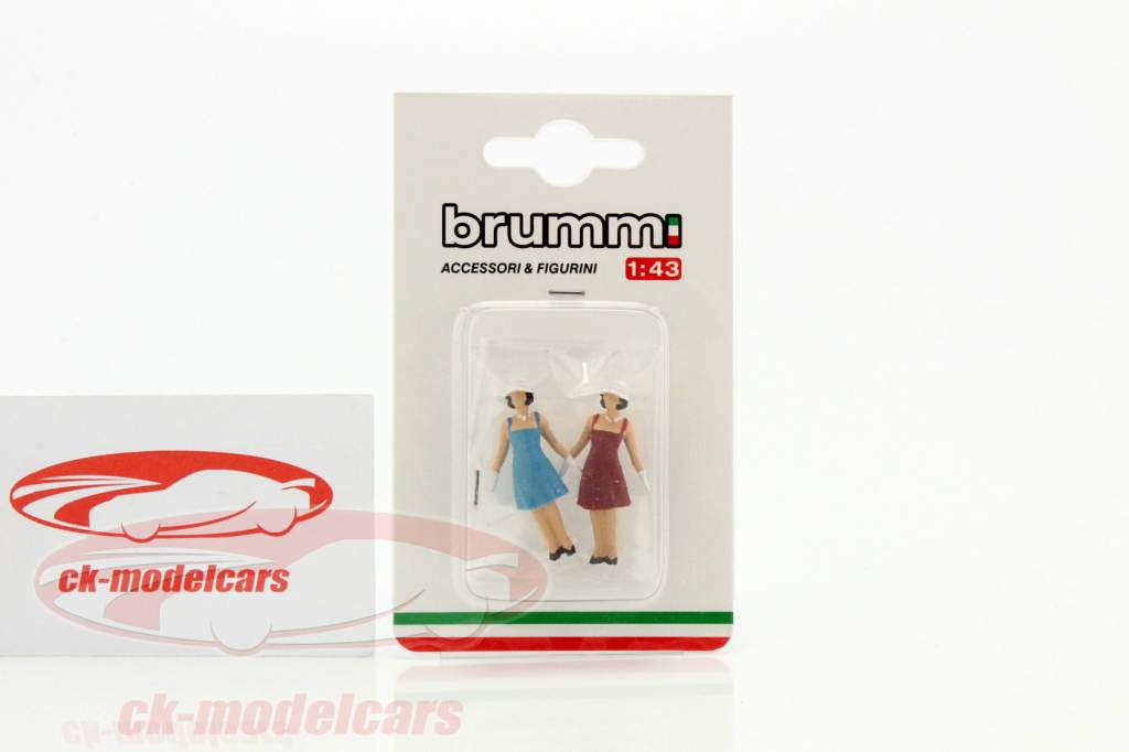 セット 視聴者 60 年 ブルー / 赤 1:43 Brumm