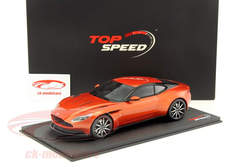 Aston Martin DB11 year 2017 cinnabar orange 1:18 TrueScale