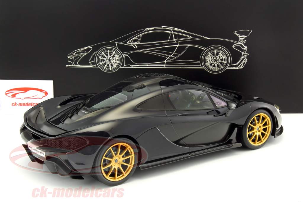 McLaren P1 année de construction 2014 gotham noir 1:12 TrueScale