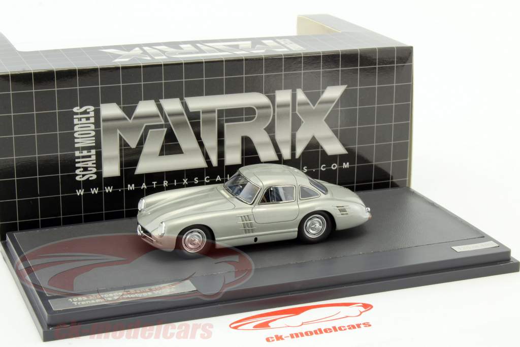 Mercedes-Benz 300SL Transaxle Prototype W194 ano de construção 1953 prata metálico 1:43 Matrix