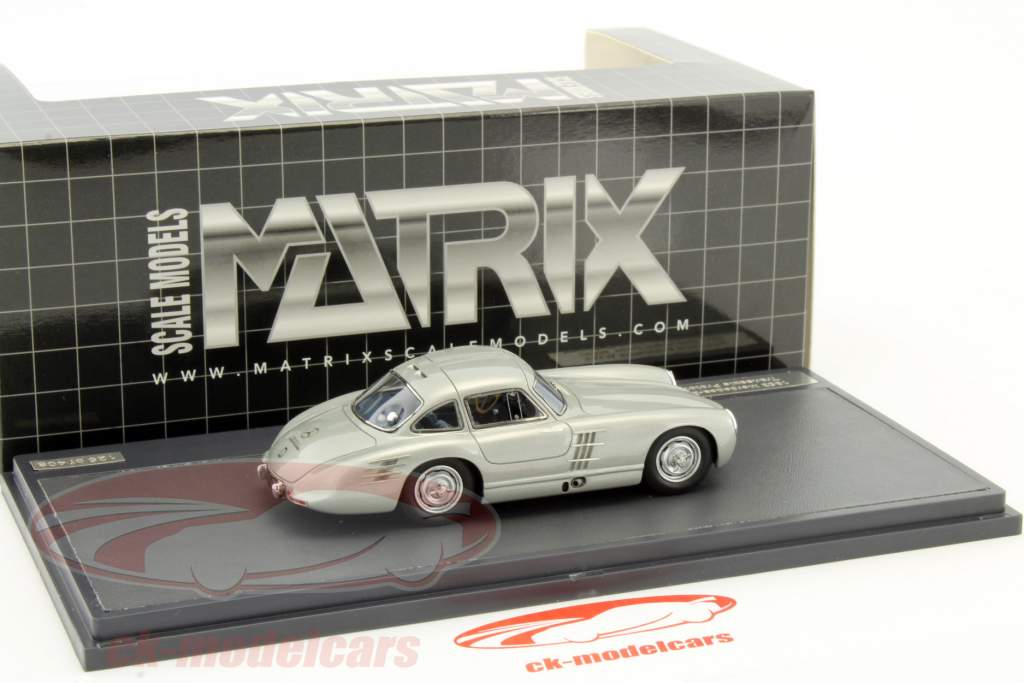 Mercedes-Benz 300SL Transaxle Prototype W194 ano de construção 1953 prata metálico 1:43 Matrix