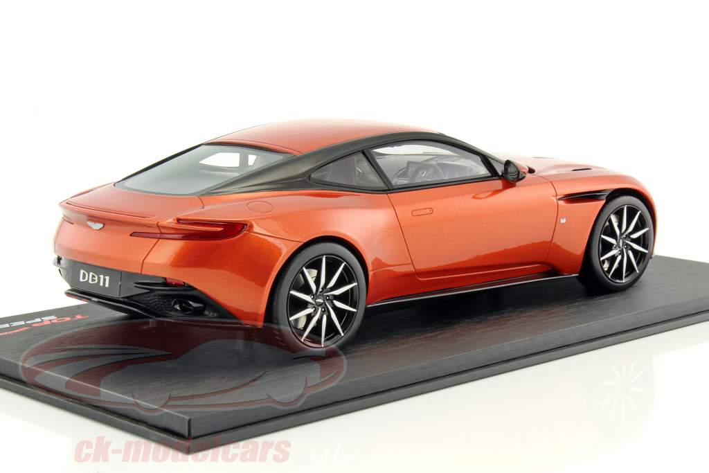 Aston Martin DB11 année de construction 2017 cinabre orange 1:18 TrueScale