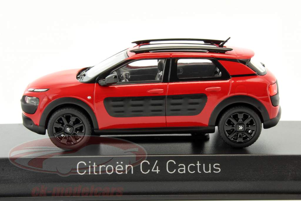 Citroen C4 Cactus 建造年份 2014 红 / 黑 1:43 Norev
