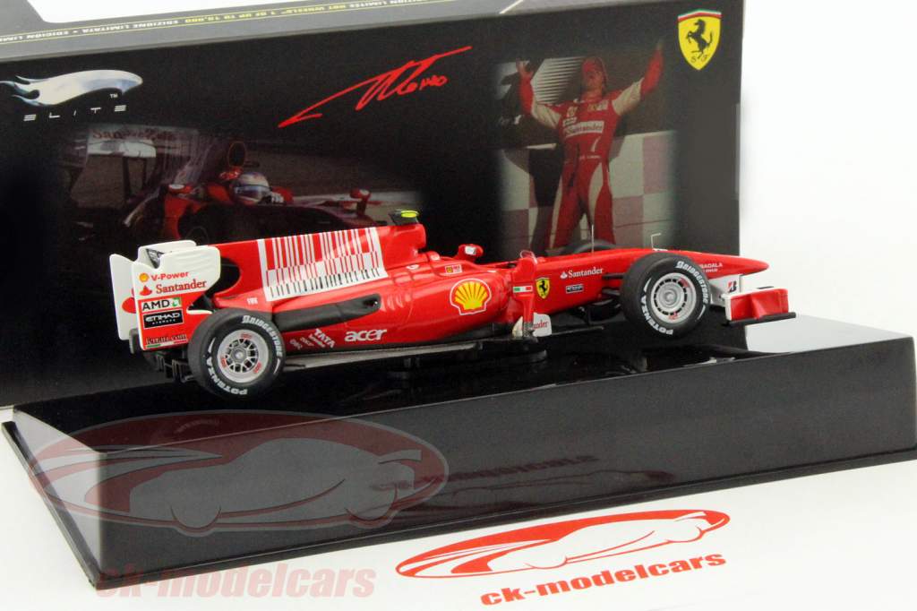 HotWheels Elite 1:43 Fernando Alonso Ferrari F10 Bahrain GP