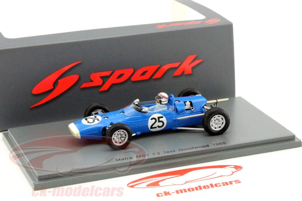 Jackie Stewart Matra MS1 #25 Test Goodwood formula 3 1965 1:43 Spark