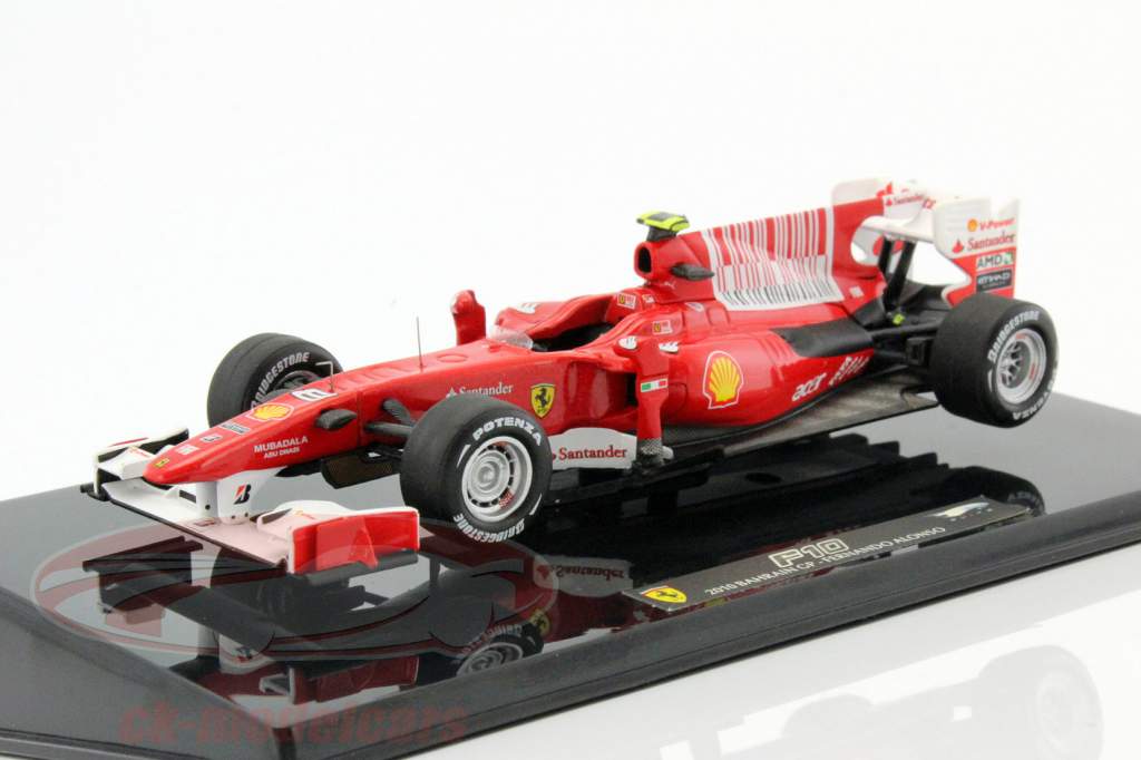 HotWheels Elite 1:43 Fernando Alonso Ferrari F10 Bahrain GP