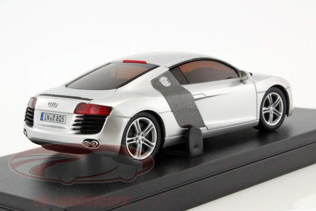 Audi R8 année de construction 2006 argent 1:43 Kyosho
